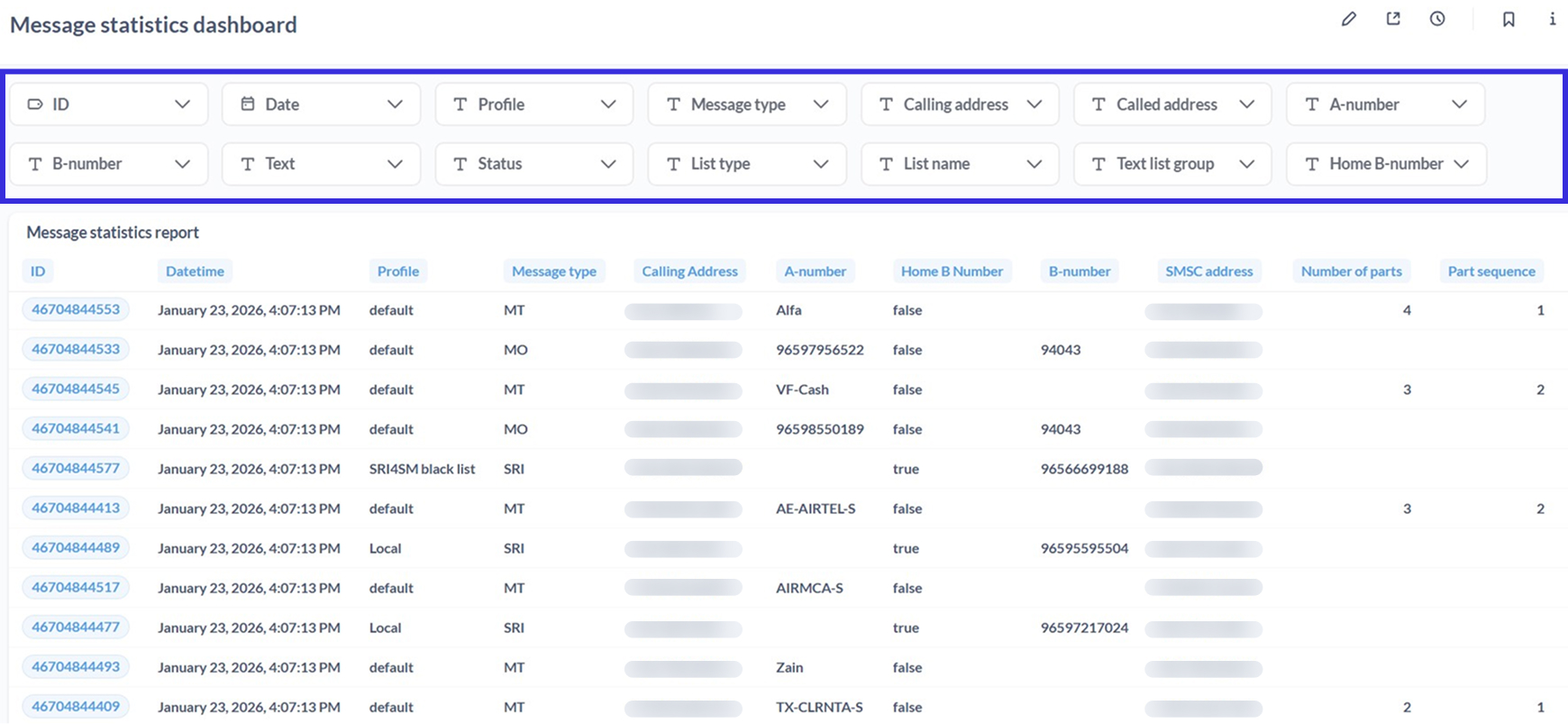 Managed services teams handle filter setup for each client, while clients stay in control choosing exactly which fields they want to see in their reports